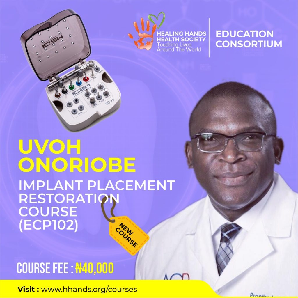 Implant Placement / Restoration Course ECP 102 – $500